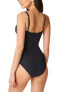 Bleu Rod Beattie 306257 Women's Kore Shirred Bandeau One-Piece, Black Size 10 - фото #2