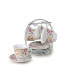 Фото #1 товара 8 Piece 8oz Coffee Cup and Saucer Set, Service for 4