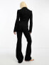 Фото #3 товара COLLUSION tailored flared trouser co-ord in black