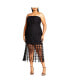 ფოტო #1 პროდუქტის Plus Size Ebony Dress