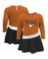 ფოტო #1 პროდუქტის Little Girls Texas Orange Texas Longhorns Heart to Heart French Terry Dress