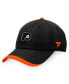 ფოტო #1 პროდუქტის Men's Black Philadelphia Flyers Authentic Pro Rink Pinnacle Adjustable Hat