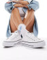 Фото #5 товара Converse Chuck Taylor All Star Lift Ox Wide Fit trainers in white