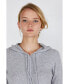 Фото #3 товара Women's 100% Pure Cashmere Long Sleeve Zip Hoodie Cardigan Sweater