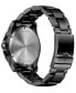 ფოტო #4 პროდუქტის Men's Swiss Maverick Black Edition Black PVD Stainless Steel Bracelet Watch 43mm