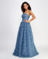 Фото #3 товара Juniors' Multi-Ruffle Sequined Ball Gown, Created for Macy's