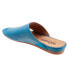 Softwalk Corsica S2002-462 Womens Blue Narrow Leather Slides Sandals Shoes