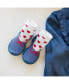 Фото #2 товара Toddler First Walk Sock Shoes Lace trim - Snow White