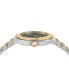 ფოტო #2 პროდუქტის Salvatore Women's Swiss Two-Tone Stainless Steel Bracelet Watch 28mm