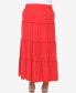 ფოტო #1 პროდუქტის Plus Size Tiered Maxi Skirt