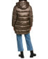 Фото #2 товара Sam Edelman Hooded Funnel Collar Puffer Coat Women's Green Xxs