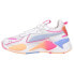 Фото #3 товара Puma RsX Pop Lace Up Womens Orange, Pink, Purple, White Sneakers Casual Shoes 3