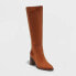 Фото #1 товара Women's Eve Tall Dress Boots - A New Day Cognac 8