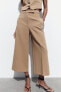 High-waist culotte trousers