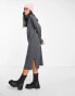 Фото #8 товара New Look knitted turtle neck midi dress in charcoal grey