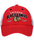 Фото #2 товара Big Boys and Girls Red and White Chicago Blackhawks Core Lockup Trucker Snapback Hat