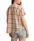 ფოტო #2 პროდუქტის Women's Cotton Striped Dolman Popover Shirt