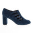 Фото #2 товара David Tate Pause Womens Blue Extra Wide Suede Zipper Ankle & Booties Boots