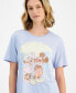 Juniors' Tropical Mickey And Minnie T-Shirt