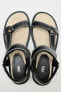 Flat jute sandals