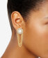 ფოტო #2 პროდუქტის Gold-Tone Imitation Pearl Chain Drop Earrings, Created for Macy's