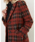 Фото #3 товара Women's Tanya Wool Blend Check Coat