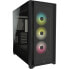 Corsair iCUE 5000X RGB - Midi Tower - PC - Black - ATX - EATX - ITX - Plastic - Steel - Tempered glass - Gaming