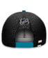 ფოტო #3 პროდუქტის Men's Black, Teal San Jose Sharks Authentic Pro Rink Two-Tone Snapback Hat
