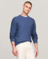 Men's Textured Knit Stripe Crewneck Sweater