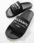 Фото #2 товара AllSaints Underground rubber slider in black