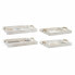 Set of trays DKD Home Decor White Black Golden MDF Wood 40 x 30 x 6 cm (2 Units) (12 Units)