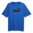 Puma Essentials Heather Crew Neck Short Sleeve T-Shirt & Tall Mens Blue Casual