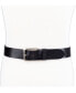 ფოტო #5 პროდუქტის Men's Heavy Brass Buckle Leather Belt