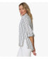 Фото #3 товара Women's Oversized Yarn Dye Stripe Wear Anywhere Shirt