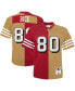Фото #1 товара Men's Jerry Rice Scarlet, Gold San Francisco 49ers Big and Tall Split Legacy Retired Player Replica Jersey