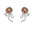 Beautiful silver stud earrings Princess E905453TL