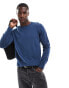 Фото #1 товара Brave Soul crew neck jumper in denim blue