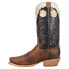 Фото #3 товара Roper Ride Em' Cutter Embroidered Square Toe Cowboy Mens Blue, Brown Casual Boo