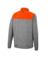 Фото #2 товара Men's Gray, Orange Oklahoma State Cowboys Putter Herringbone Full-Zip Jacket