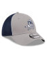 Фото #3 товара Men's Silver, Navy Dallas Cowboys Pipe Retro Joe 39THIRTY Flex Hat