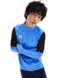 Under Armour Challenger Pro quarter zip top in blue and black