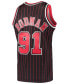 ფოტო #4 პროდუქტის Men's Dennis Rodman Black Chicago Bulls Hardwood Classics Swingman Jersey