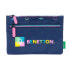 Школьный пенал Benetton Cool Тёмно Синий 23 x 16 x 3 cm