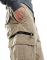 Фото #4 товара Weekday Magic workwear trousers with zips in sand