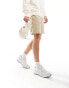 Фото #2 товара Polo Ralph Lauren icon logo sweat shorts in beige CO-ORD