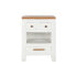Фото #3 товара Ночной столик DKD Home Decor Белый Коричневый древесина акации Древесина манго 45 x 40 x 60 cm