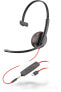 Фото #1 товара Poly Blackwire C3215, Kabelgebunden, Büro/Callcenter, 20 - 20000 Hz, 96 g, Kopfhörer, Schwarz