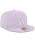 Фото #4 товара Men's Lavender Oakland Athletics 2023 Spring Color Basic 59FIFTY Fitted Hat