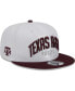 Фото #1 товара Men's White, Maroon Texas A&M Aggies Two-Tone Layer 9FIFTY Snapback Hat
