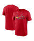 Men's Red St. Louis Cardinals New Legend Wordmark T-shirt Красный, S - фото #4